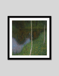 Lakeshore with Birches - The Good Poster Co. - Paper Size : 50.8 x 50.8 cm
