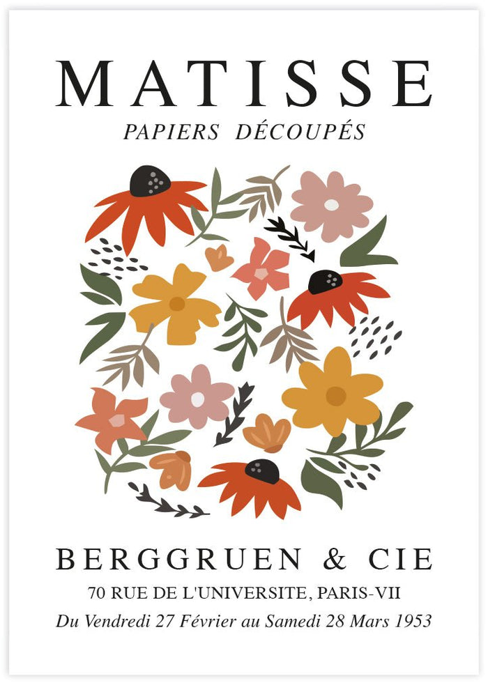 Matisse Fleurs Exhibition - The Good Poster Co. - Paper Size : 29.7 x 42.0 cm A3