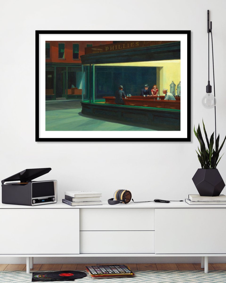 Nighthawks - The Good Poster Co. - Paper Size : 59.4 x 42.0 cm A2