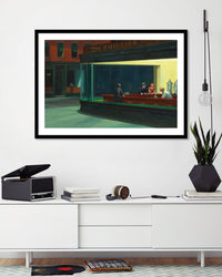 Nighthawks - The Good Poster Co. - Paper Size : 59.4 x 42.0 cm A2