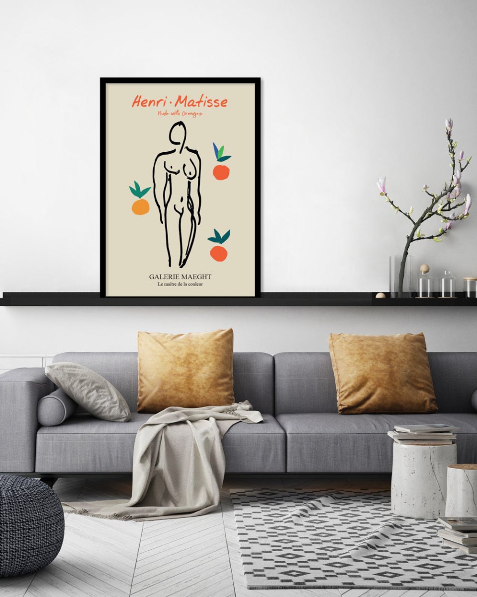 Nude with Oranges - The Good Poster Co. - Paper Size : 29.7 x 42.0 cm A3