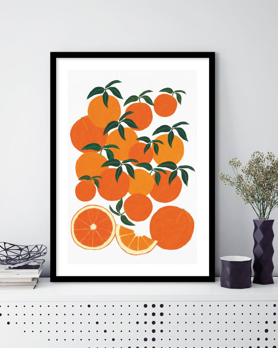 Orange Harvest - The Good Poster Co. - Paper Size : 29.7 x 42.0 cm A3