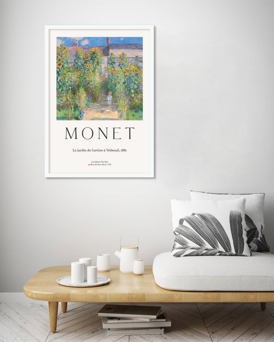 The Artist's Garden at Vétheuil - The Good Poster Co. - Paper Size : 29.7 x 42.0 cm A3