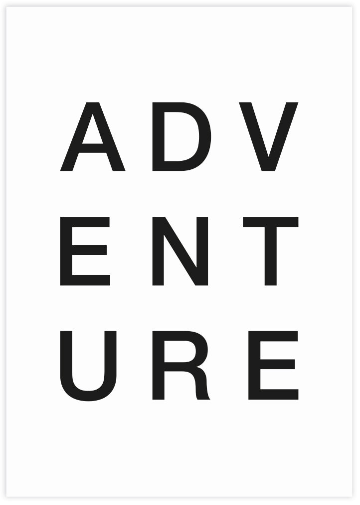 Typography Art Prints | Black and White Art | Kids Bedroom Art | The Good Poster Company