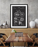 Bicycle Patent Art Print | Black and White Art | The Good Poster Company