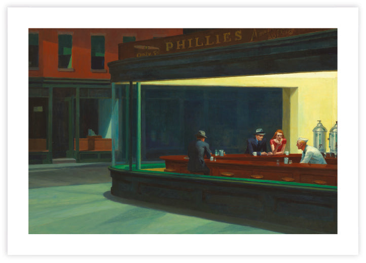Nighthawks by Edward Hopper | Edward Hopper Collection | Popular Art | The Good Poster Company