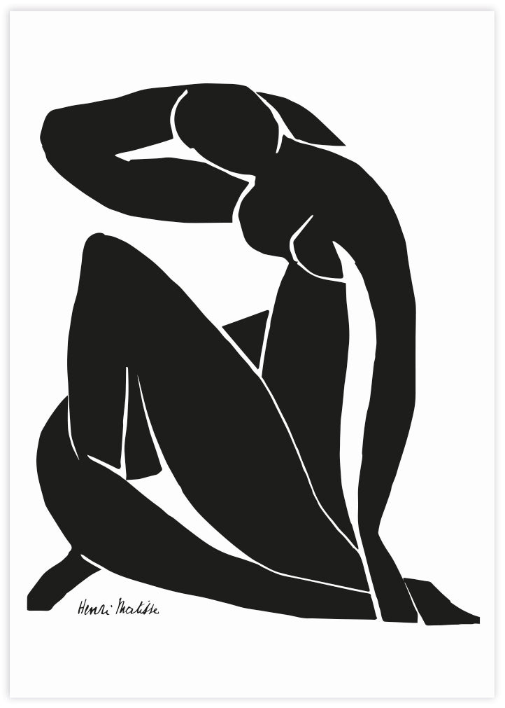 Black Nude II by Henri Matisse | Black and White Art | The Good Poster Company