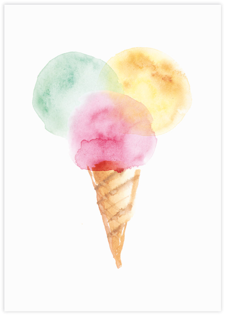 Ice Cream Art | Children's Bedroom Art | The Good Poster Company