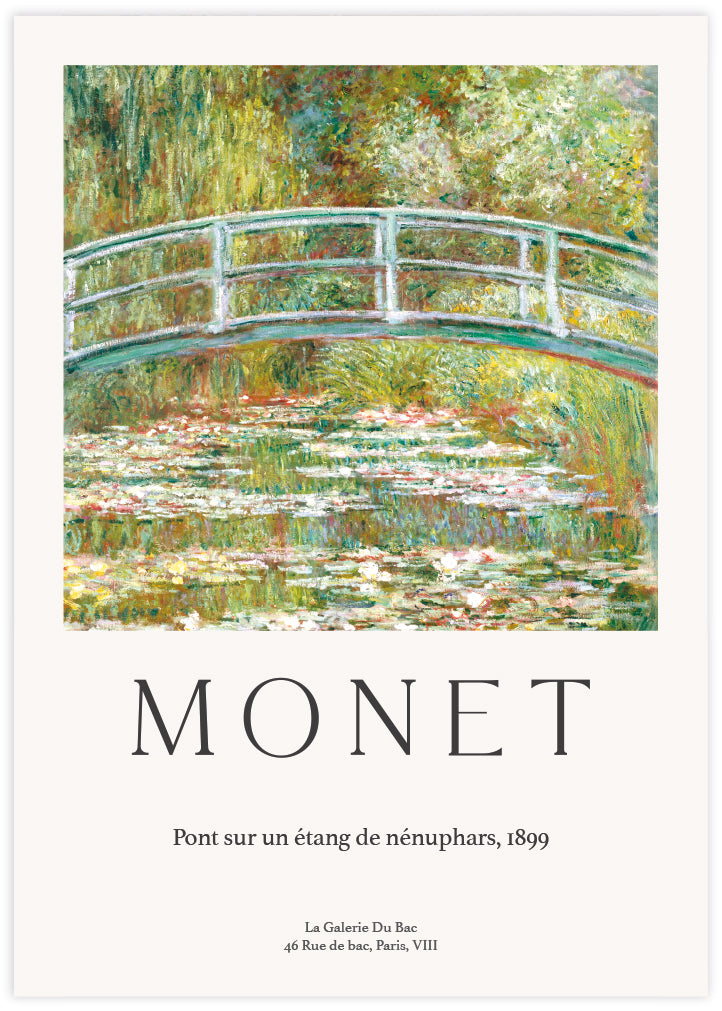 The Water Lily Pond Exhibition Poster by Claude Monet | Claude Monet Art | The Good Poster Company