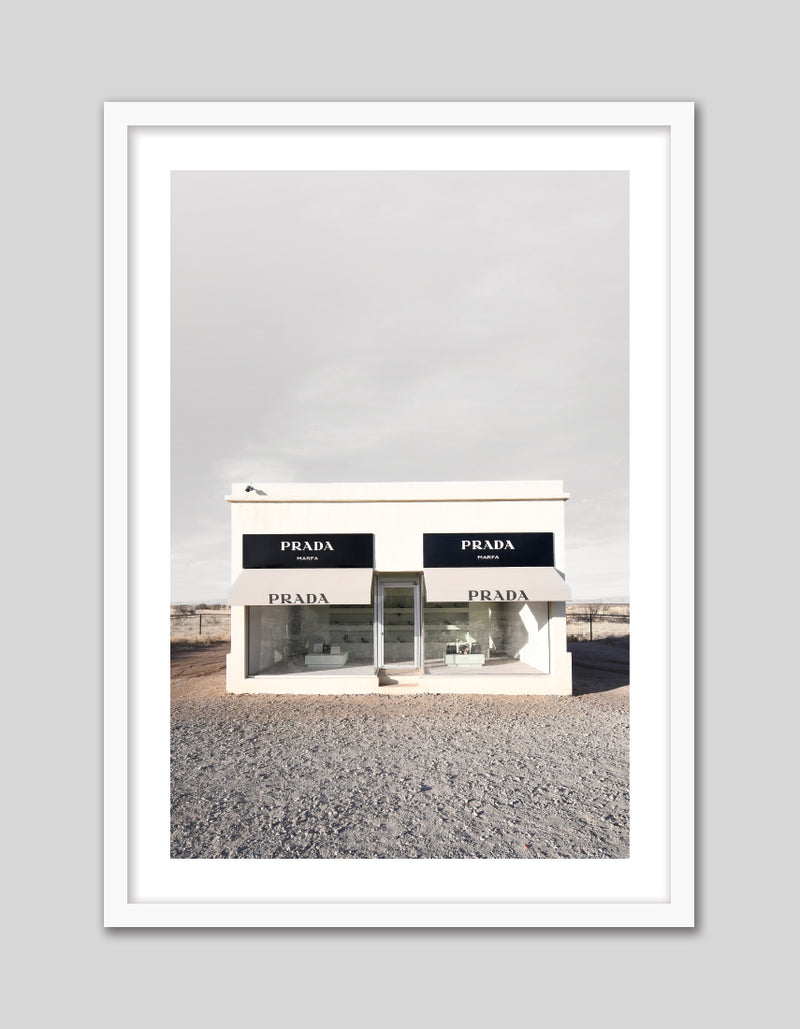 Prada Marfa Photographic Art Print | Fashion Artwork | Contemporary Art | The Good Poster Company