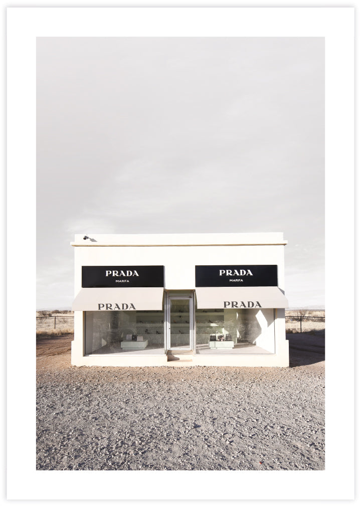 Prada Marfa Photographic Art Print | Fashion Artwork | Contemporary Art | The Good Poster Company