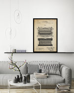 Vintage Typewriter Machine Patent Art Print - Patent Art Prints - The Good Poster Company