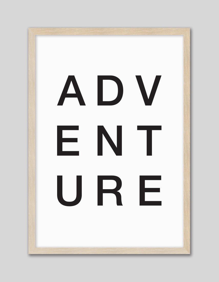 Adventure - The Good Poster Co. - Paper Size : 29.7 x 42.0 cm A3