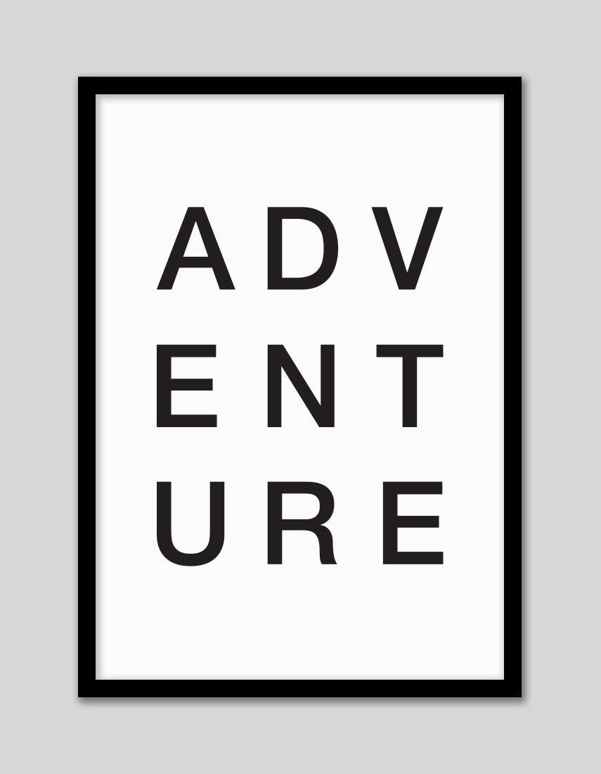Adventure - The Good Poster Co. - Paper Size : 29.7 x 42.0 cm A3