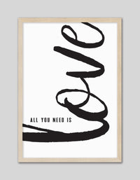 All You Need Is Love - The Good Poster Co. - Paper Size : 29.7 x 42.0 cm A3