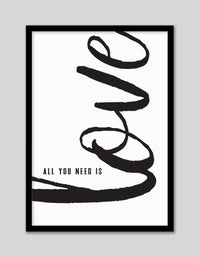 All You Need Is Love - The Good Poster Co. - Paper Size : 29.7 x 42.0 cm A3