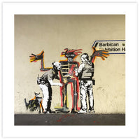 Basquiat Pat Down - The Good Poster Co. - Paper Size : 40.6 x 40.6 cm
