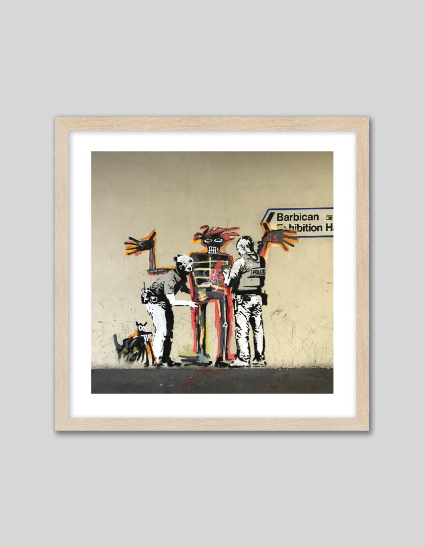 Basquiat Pat Down - The Good Poster Co. - Paper Size : 40.6 x 40.6 cm