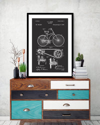 Bicycle Patent - The Good Poster Co. - Paper Size : 29.7 x 42.0 cm A3