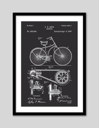 Bicycle Patent - The Good Poster Co. - Paper Size : 29.7 x 42.0 cm A3