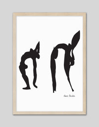 Black Acrobats - The Good Poster Co. - Paper Size : 29.7 x 42.0 cm A3