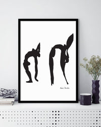 Black Acrobats - The Good Poster Co. - Paper Size : 29.7 x 42.0 cm A3