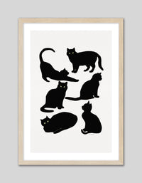 Black Cats - The Good Poster Co. - Paper Size : 29.7 x 42.0 cm A3