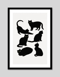 Black Cats - The Good Poster Co. - Paper Size : 29.7 x 42.0 cm A3