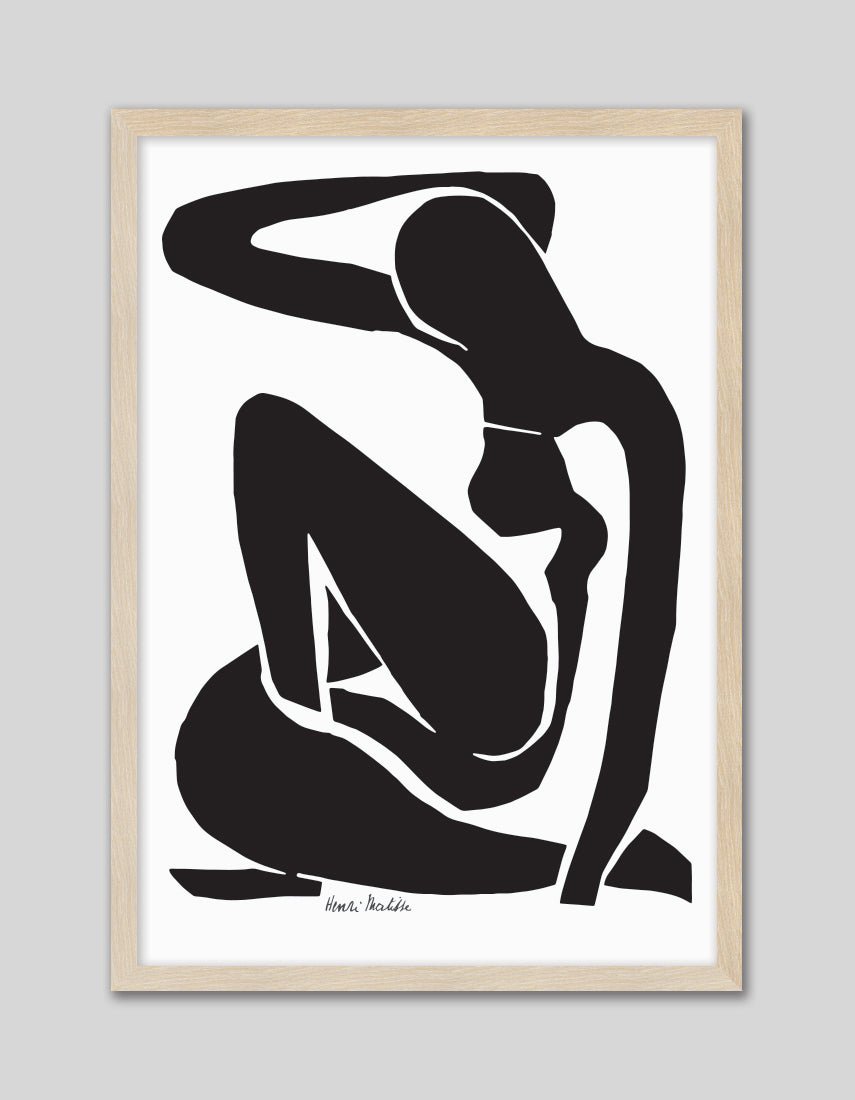 Black Nude I - The Good Poster Co. - Paper Size : 29.7 x 42.0 cm A3
