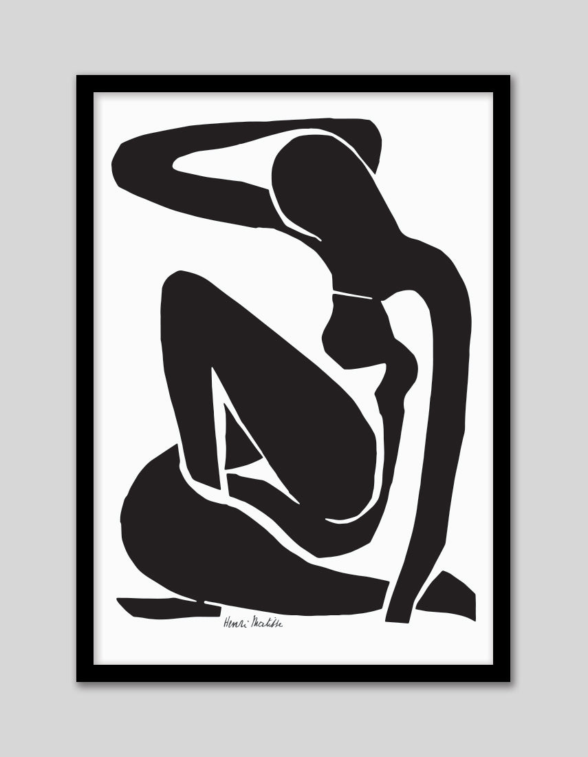 Black Nude I - The Good Poster Co. - Paper Size : 29.7 x 42.0 cm A3