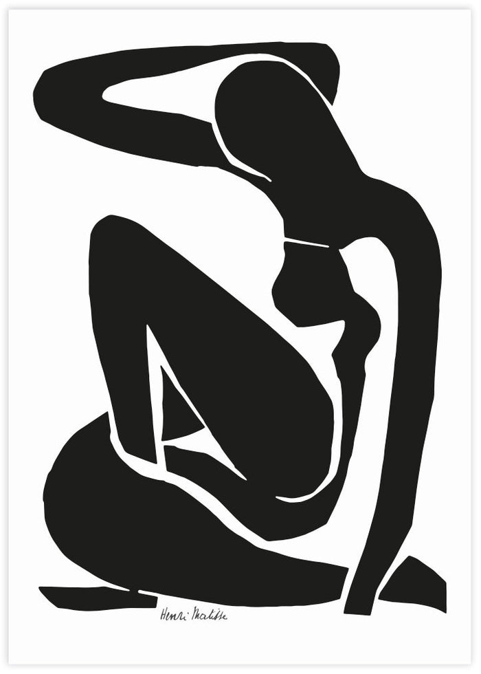 Black Nude I - The Good Poster Co. - Paper Size : 29.7 x 42.0 cm A3