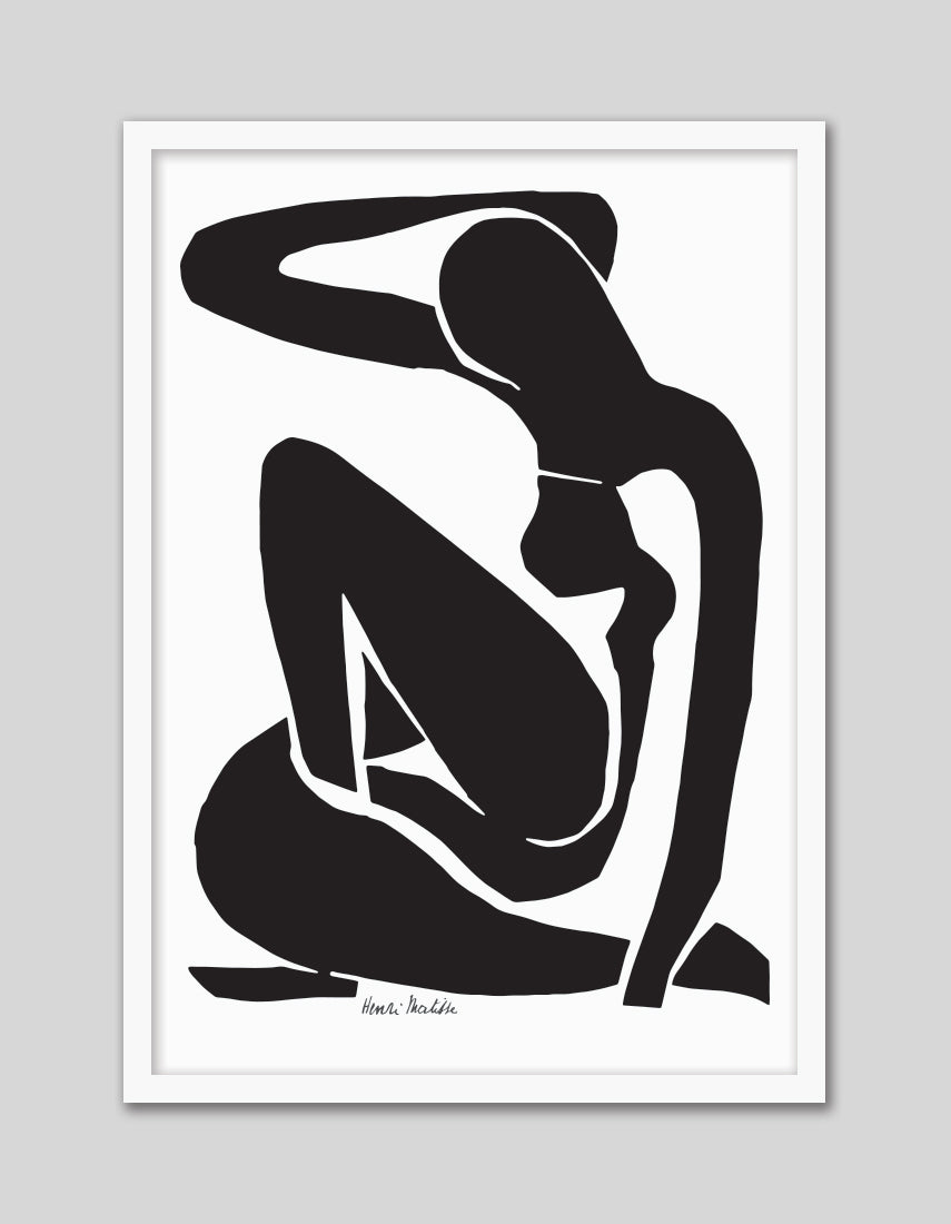 Black Nude I - The Good Poster Co. - Paper Size : 29.7 x 42.0 cm A3