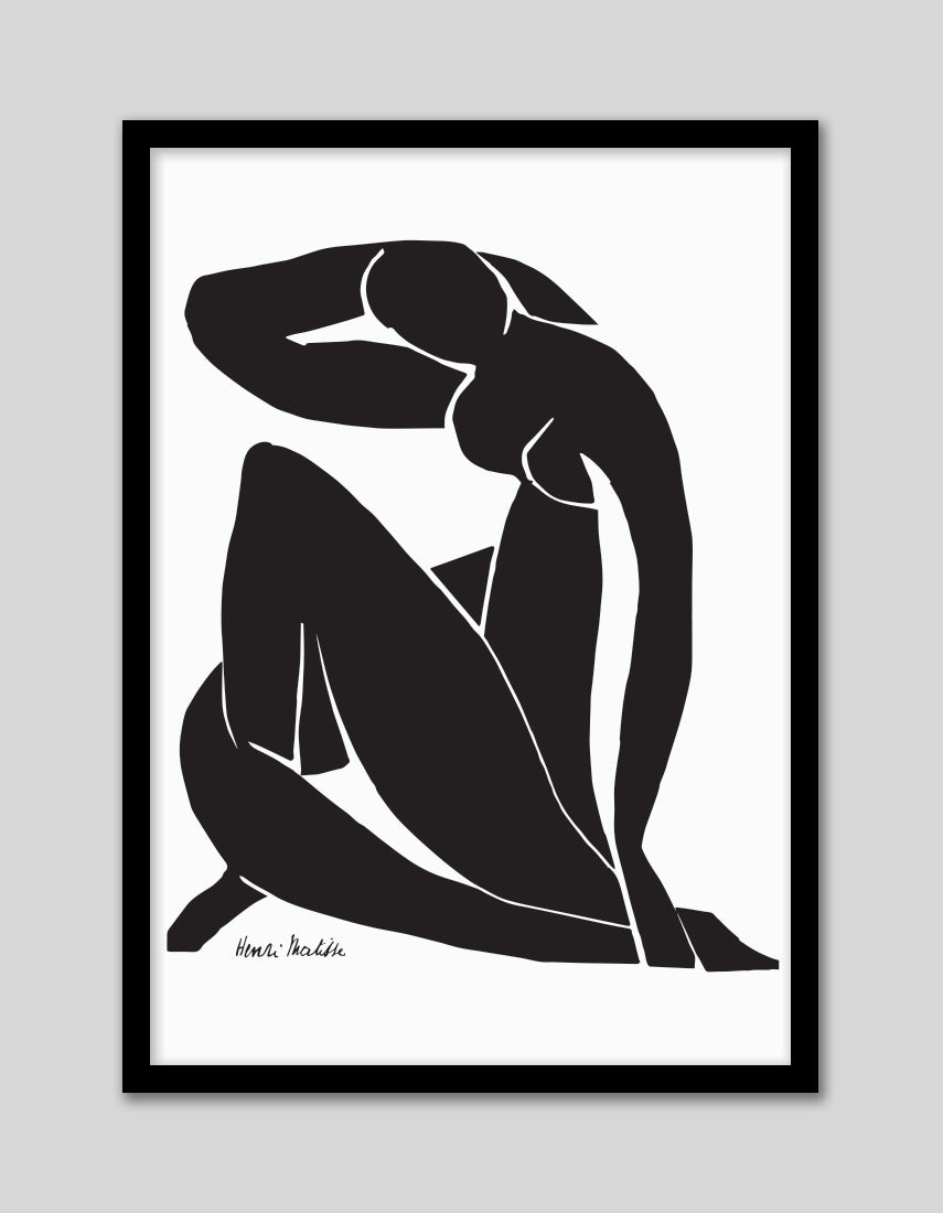 Black Nude II - The Good Poster Co. - Paper Size : 29.7 x 42.0 cm A3
