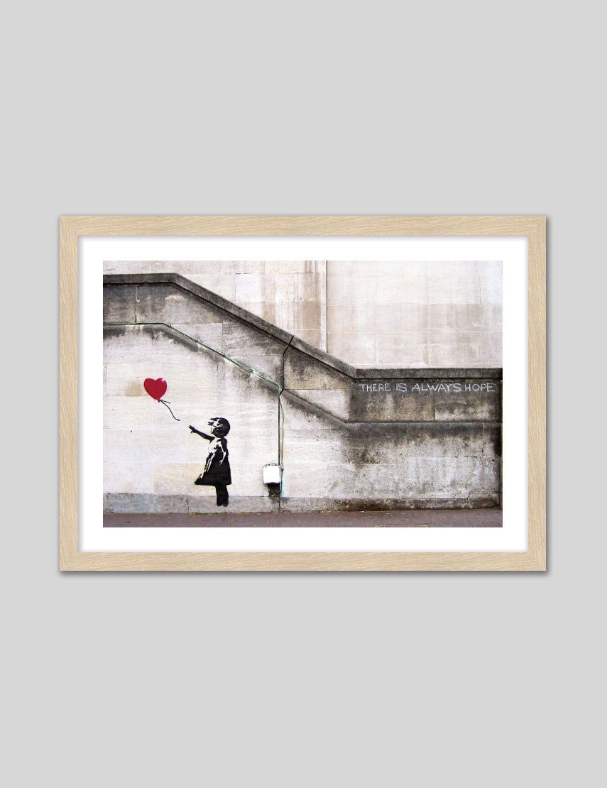 Girl with the Red Balloon – Banksy Street Art Print – The Good