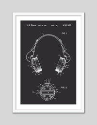 Headphones Patent - The Good Poster Co. - Paper Size : 29.7 x 42.0 cm A3