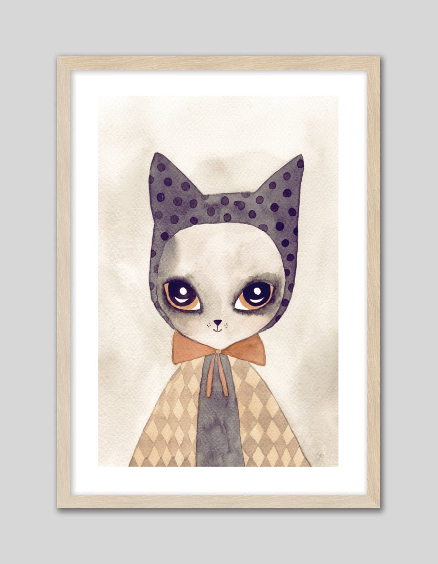 Miss Mittens - The Good Poster Co. - Paper Size : 21.0 x 29.7 cm A4