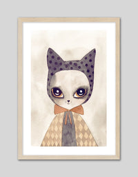 Miss Mittens - The Good Poster Co. - Paper Size : 21.0 x 29.7 cm A4
