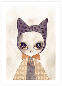Miss Mittens - The Good Poster Co. - Paper Size : 21.0 x 29.7 cm A4