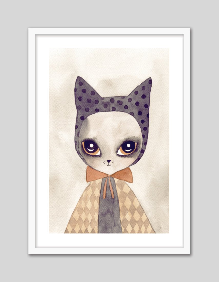 Miss Mittens - The Good Poster Co. - Paper Size : 21.0 x 29.7 cm A4