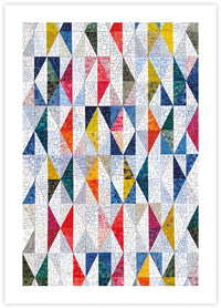 Mosaic Triangles - The Good Poster Co. - Paper Size : 29.7 x 42.0 cm A3