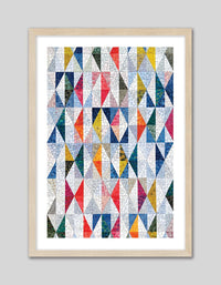 Mosaic Triangles - The Good Poster Co. - Paper Size : 29.7 x 42.0 cm A3