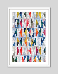 Mosaic Triangles - The Good Poster Co. - Paper Size : 29.7 x 42.0 cm A3
