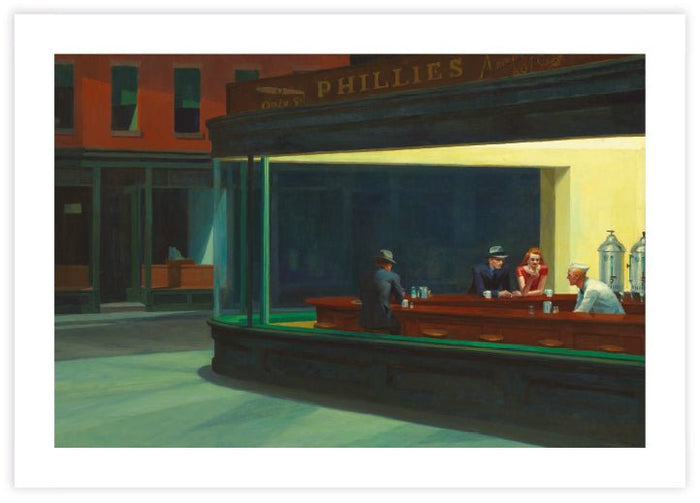 Nighthawks - The Good Poster Co. - Paper Size : 59.4 x 42.0 cm A2