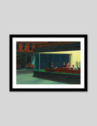 Nighthawks - The Good Poster Co. - Paper Size : 59.4 x 42.0 cm A2