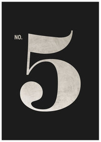 No. 5 - The Good Poster Co. - Paper Size : 29.7 x 42.0 cm A3