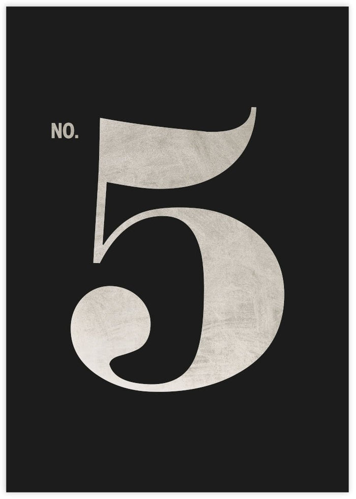 No. 5 - The Good Poster Co. - Paper Size : 29.7 x 42.0 cm A3