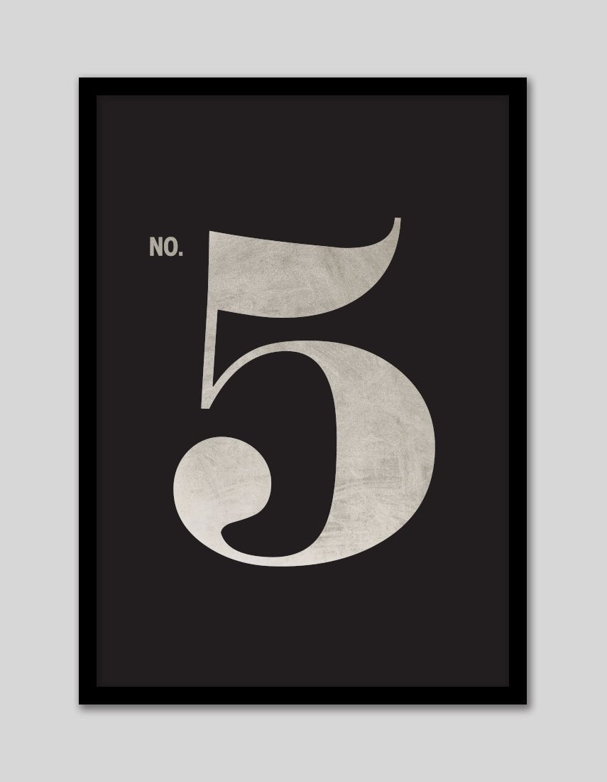 No. 5 - The Good Poster Co. - Paper Size : 29.7 x 42.0 cm A3