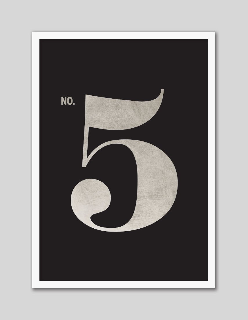 No. 5 - The Good Poster Co. - Paper Size : 29.7 x 42.0 cm A3