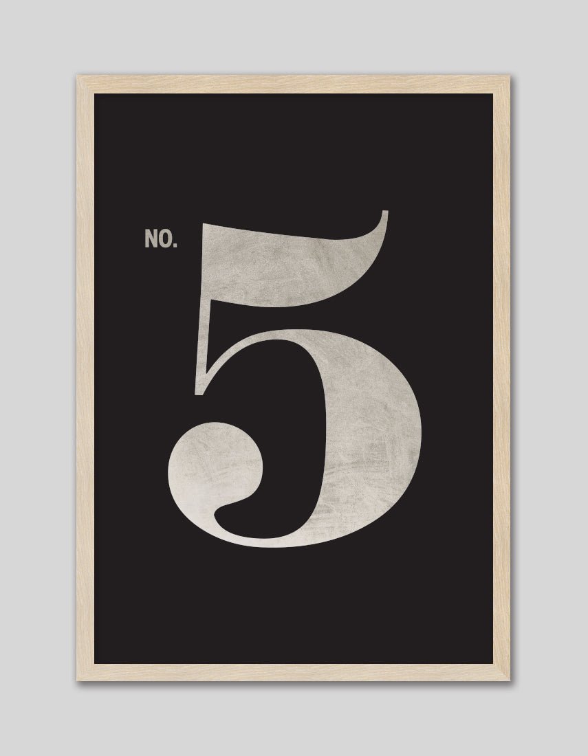 No. 5 - The Good Poster Co. - Paper Size : 29.7 x 42.0 cm A3