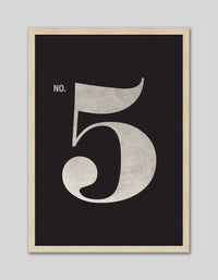 No. 5 - The Good Poster Co. - Paper Size : 29.7 x 42.0 cm A3